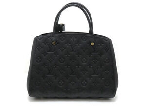 LOUIS VUITTON Montaigne Handbag Monogram Empreinte Noir Black